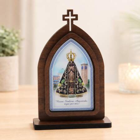 Capela sem Porta Nossa Senhora Aparecida 15cm