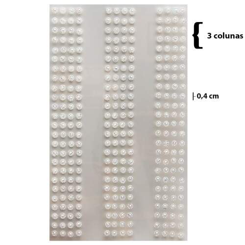 Cartela Adesiva Wei Flor com Faixa 4mm FLO-AB-4F