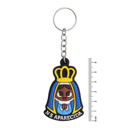 Chaveiro Emborrachado Nossa Senhora Aparecida Mod.3