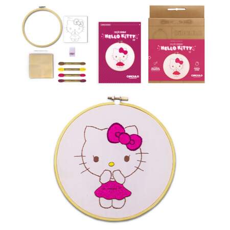 Coleção Bordado Hello Kitty Circulo Ponto Livre