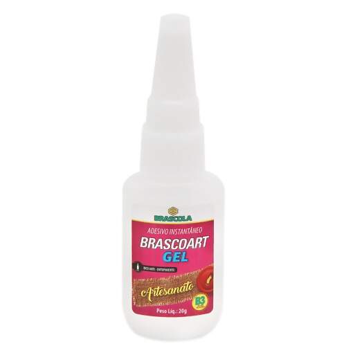 Cola Instantâneo B3 Gel Brascola Brascoart para Artesanato 20g