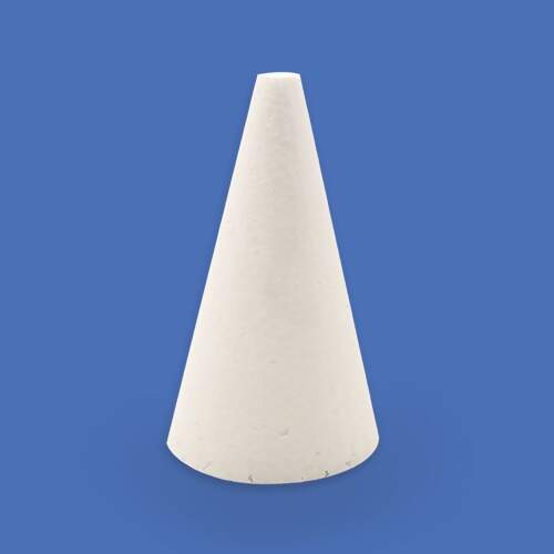 Cone Maciço de Isopor 140mm (80/140)  pacote c/ 10 unidades