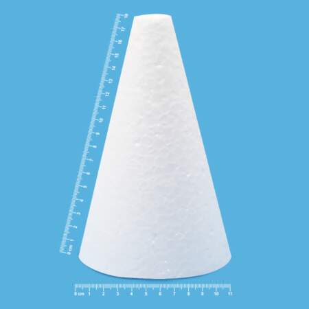 Cone Maciço de Isopor 180mm (110/180) com 10 Und