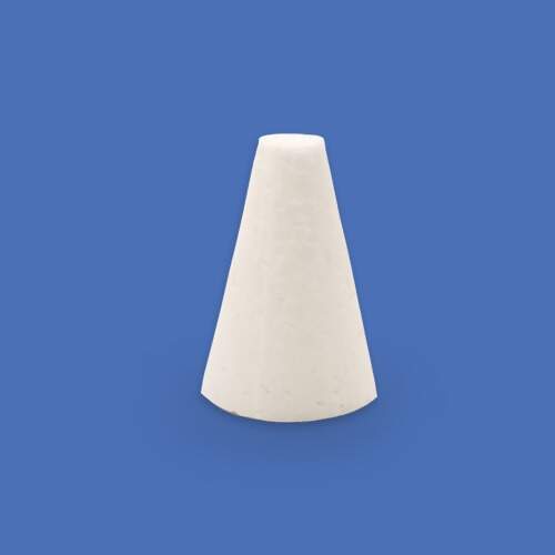 Cone Maciço de Isopor 70mm (42/70)  pacote c/ 25 unidades