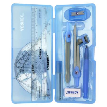 Conjunto Para Desenho Geométrico Acrilex 10 Peças