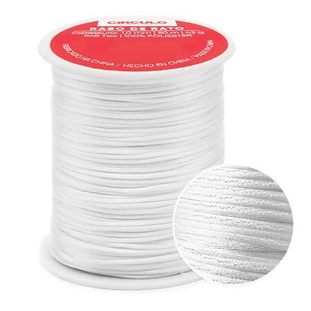 Cordão de Cetim Rabo de Rato Circulo 1mm com 50mts