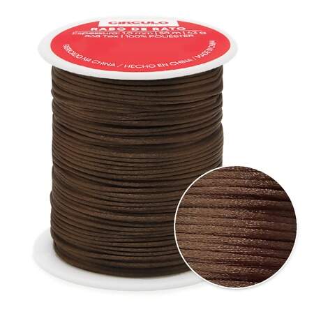 Cordão de Cetim Rabo de Rato Circulo 1mm com 50mts