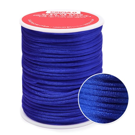 Cordão de Cetim Rabo de Rato Circulo 2,5mm com 50mts