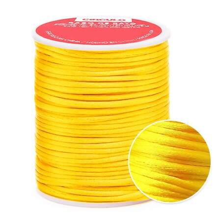 Cordão de Cetim Rabo de Rato Circulo 2,5mm com 50mts