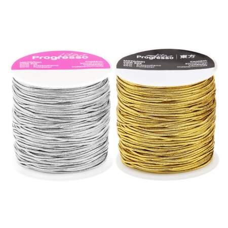 Cordão Elástico Progresso M070-001 1mm com 50mts