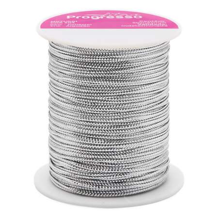 Cordão Rígido Metalizado Progresso M071-001 1mm com 50mts