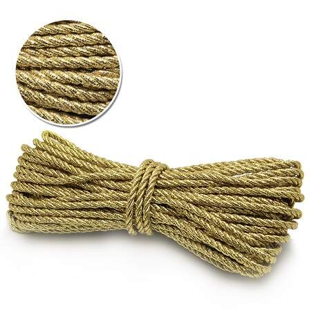 Cordão São Francisco Metalizado São José Ref.01/10 4mm com 10mts