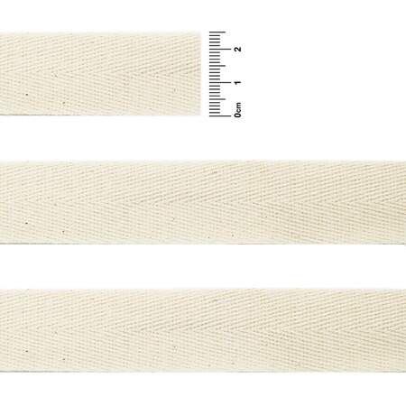 Cadarço Sarjado São José de Algodão Ref.3025 Cru 25mm com 25mts