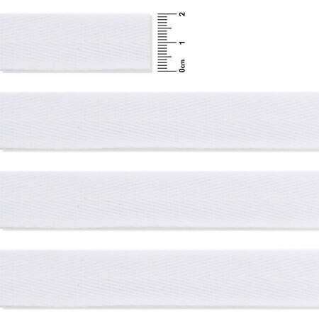 Cadarço Sarjado São José de Algodão Ref.3120 Branco 20mm com 25mts