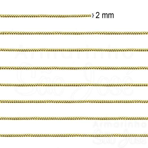 Cordão Metalizado Dourado ou Prata REF.1009 Trader Rolo c/50mts