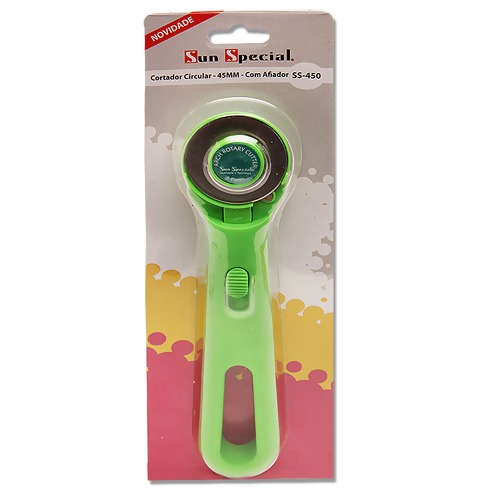 Cortador Circular 45mm c/ Afiador Ref.SS-450  Verde Sun Special - 1 unidade