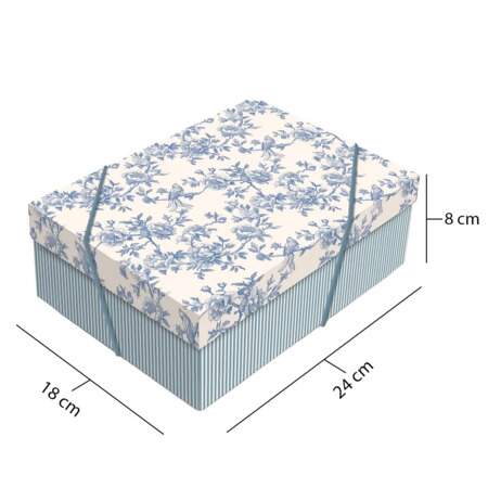 Caixa de Presente Ret. com Tampa Cromus 24x18x8 P
