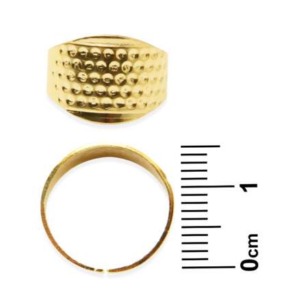 Dedal Anel Ajustável de Metal com 03 Und