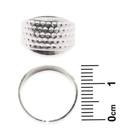 Dedal Anel Ajustável de Metal com 03 Und
