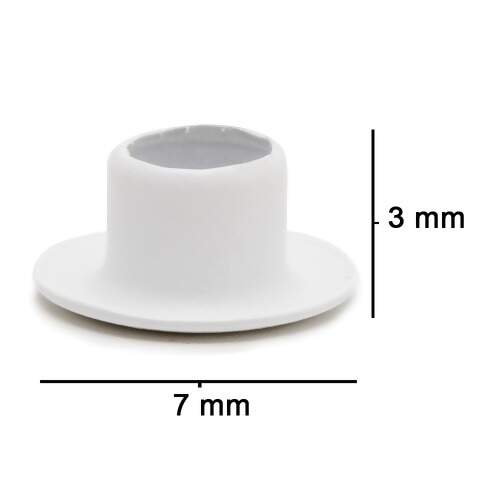 Ilhós Eberle 108/45F 4 mm sem arruela pacote com 1000 unidades