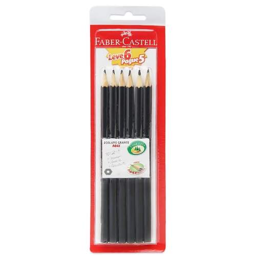 Ecolápis Grafite Max Sextavado Faber-Castell SM/1205SL6P5