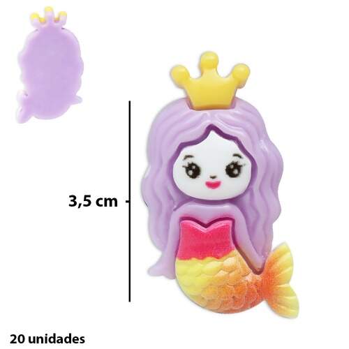 Enfeite Para Montagem Sereia MON-SER Com 20 Und FL