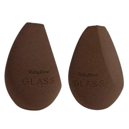 Esponja de Maquiagem Flat Mirror Glass Ruby Rose