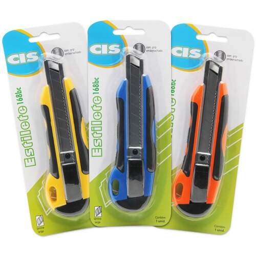 Estilete Largo Grip Emborrachado Cis Ref. 168BC