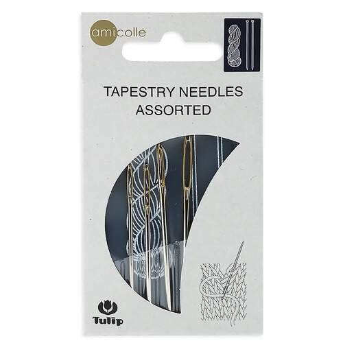 Estojo Agulha de Mão Tapestry Tapeçaria para Bordar Tulip com 04 Und