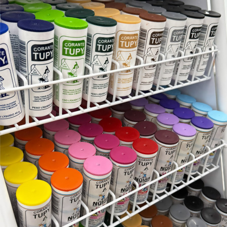Expositor de Chão Vertical para Corantes Tupy com 432 unidades