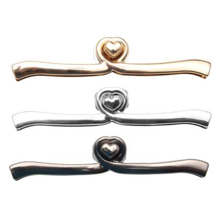 Fecho para Bolsa Torniquete Coração 12,5cm