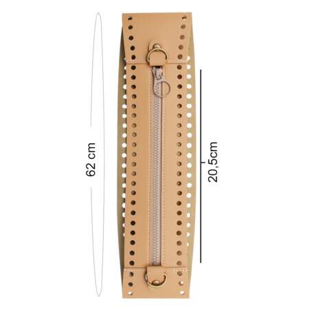 Fecho de Bolsa PU-Zíper Circulo 437522 62cm