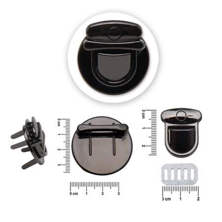 Fecho de Metal Pressão Circulo 3,0 x 3,5cm com 06 Und