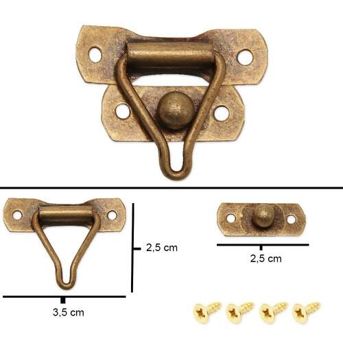 Fecho Pequeno Para Caixa de MDF A27-08