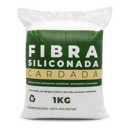 Fibra Siliconada Cardada Fibram Pacote Verde com 01 Kg Und