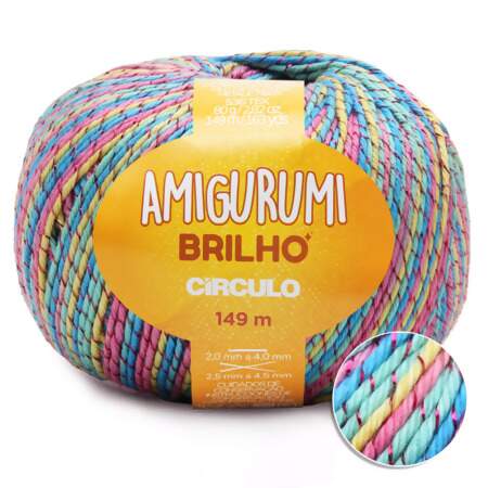 Fio Amigurumi Brilho Circulo 149mts