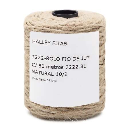 Fio de Juta Halley 7222 Natural 10-2 com 50mts