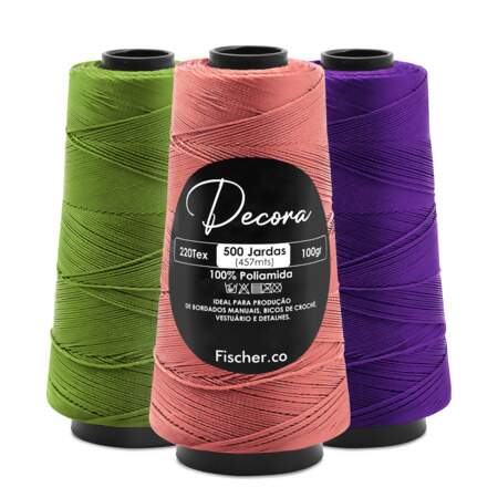 Fio Decora para Bordado e Crochê Fischer 457mts FL