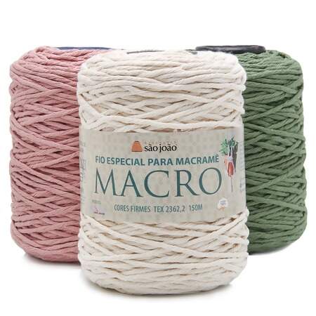 Fio Especial para Macramê Macro São João 150mts 400g