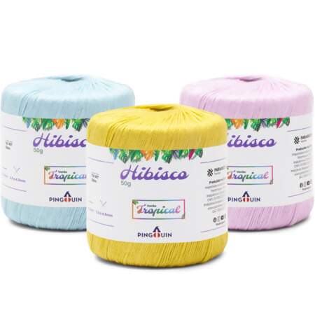 Fio Hibisco Pingouin 50g Verão Tropical