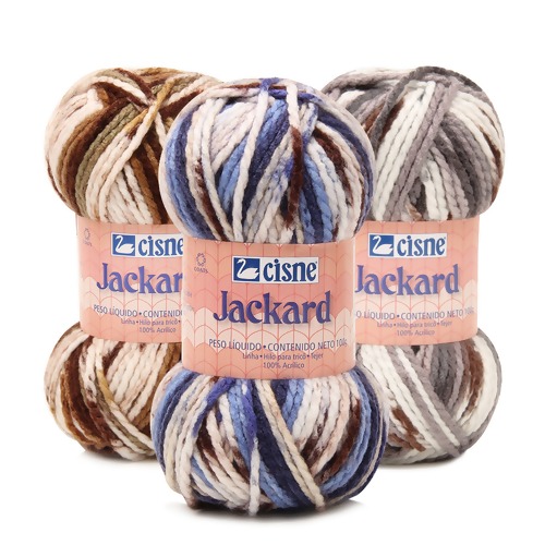 Fio Jackard Mesclado Cisne 100g
