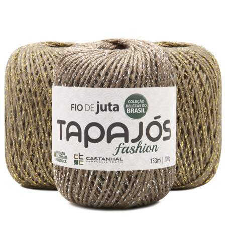 Fio de Juta Natural Tapajós Fashion Brilho 200g 133mts