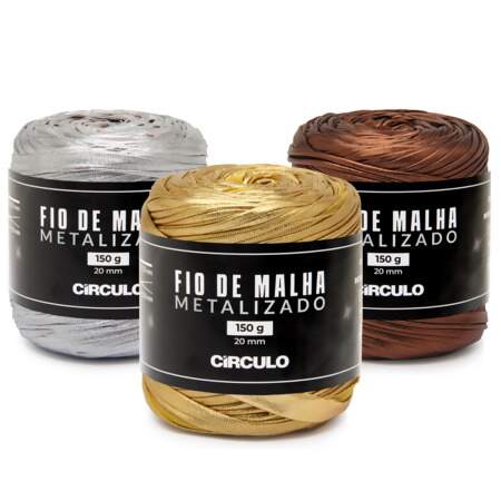 Fio de Malha Metalizado Circulo 20mm 150g