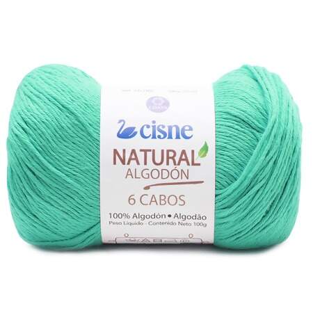 Fio Natural Algodón Cisne com 6 Cabos 100g FL
