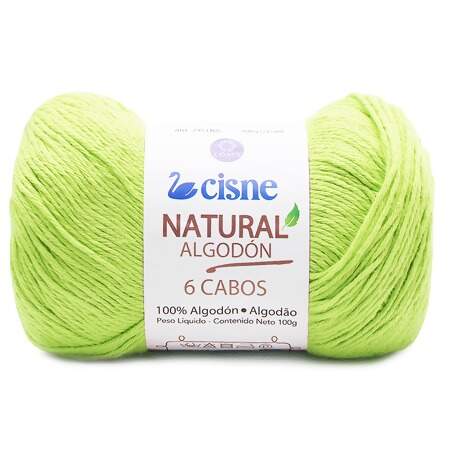 Fio Natural Algodón Cisne com 6 Cabos 100g FL