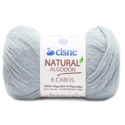 Fio Natural Algodón Cisne com 6 Cabos 100g FL