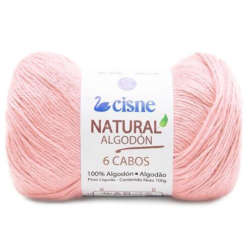 Fio Natural Algodón Cisne com 6 Cabos 100g FL