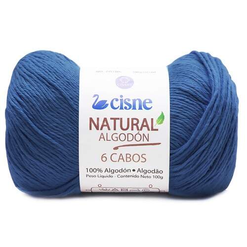 Fio Natural Algodón Cisne com 6 Cabos 100g FL