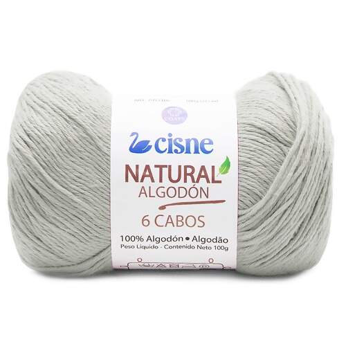 Fio Natural Algodón Cisne com 6 Cabos 100g FL
