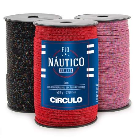 Fio Náutico com Brilho Circulo 5mm 500g